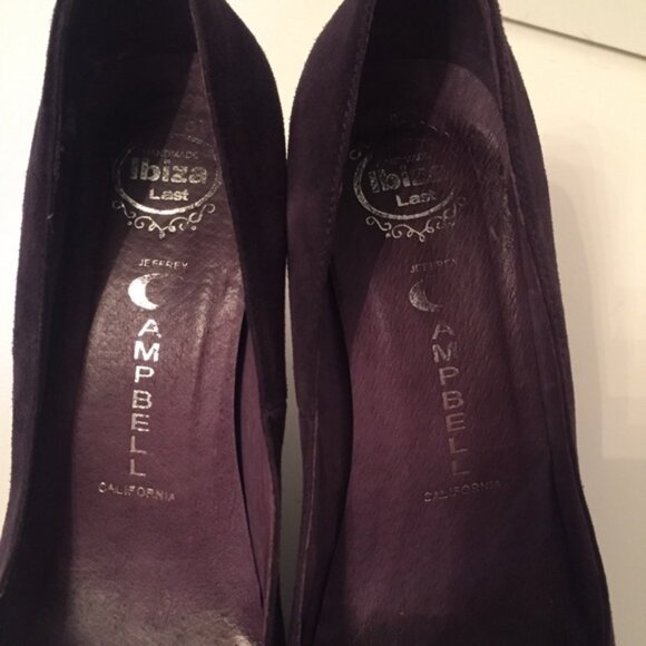 JEFFREY CAMPBELL SHOES HEELS PUMPS PURPLE SUEDE LEATHER - Picture 8 of 11